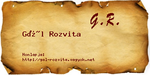 Gál Rozvita névjegykártya